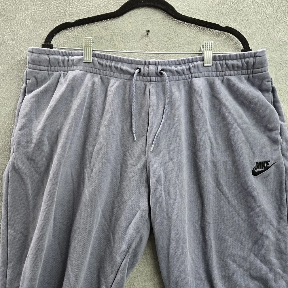 Nike Men Pants XL Blue Swoosh Embroidery Sweatpants BV4095-482 Logo 27
